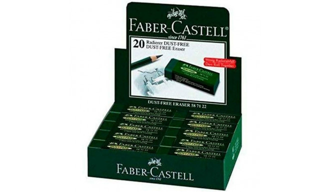 Dzēšgumija Faber-Castell Zaļš (20 gb.)