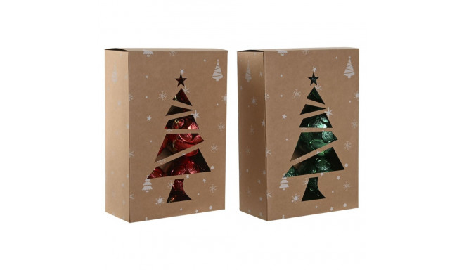 Christmas Baubles Home ESPRIT Red Green PVC 20 x 10 x 30 cm (2 Units)