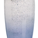 Bottle Blue Silver Resin Crystal 16 x 16 x 44 cm Decorative