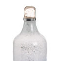 Bottle Blue Silver Resin Crystal 16 x 16 x 44 cm Decorative