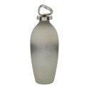 Bottle Grey Silver Aluminium Crystal 12 x 12 x 36 cm Decorative