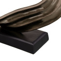 Decorative Figure Black Silver Aluminium 36,8 x 15 x 32 cm