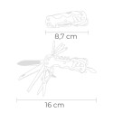 Daudzfunkcionālo EDM 08557 K2 Sudrabains Karabīne