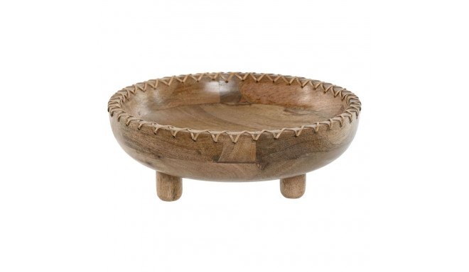 Lauakaunistus Home ESPRIT Naturaalne Mangopuit 25 x 25 x 9 cm