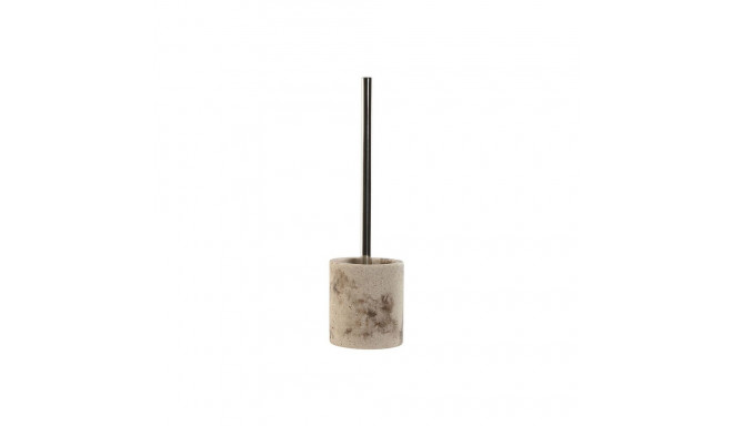 Tualetihari Home ESPRIT Kreemikas Hõbedane Vaik Polüetüleen 10,5 x 10,5 x 37 cm