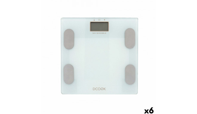 Digital Bathroom Scales Dcook Gallery White Plastic (6 Units)