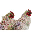 Decorative Figure Home ESPRIT White Brown Multicolour Chicken 27 X 16 X 31 cm (2 Units)