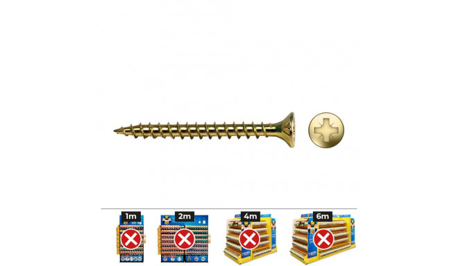 Box of screws CELO VLOX Bichromated Ø 3 x 15 mm Full roll (1000 Unidades)