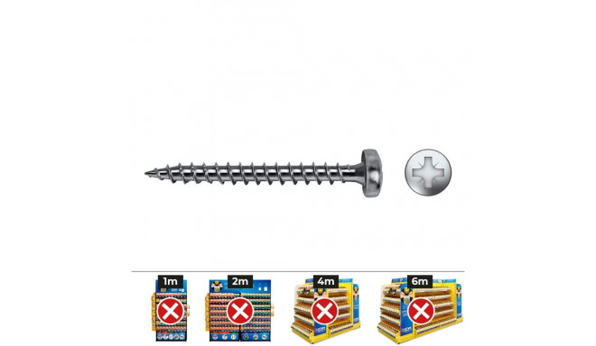 Box of screws CELO VLOX B Galvanised Ø 5 x 35 mm Full roll (250 Units)
