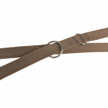 Adjustable dog leash Trixie Premium Hazelnut L/XL