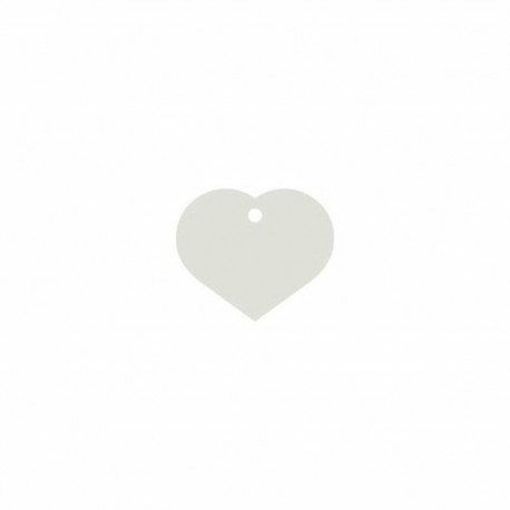 Identification plate for collar Imarc Heart White