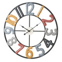 Wall Clock Multicolour Metal 60 x 3,5 x 60 cm