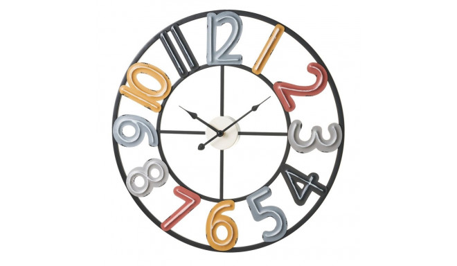 Wall Clock Multicolour Metal 60 x 3,5 x 60 cm