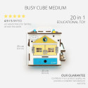 BusyBuddyToys - puidust tegevuskuubik lastele (3+)