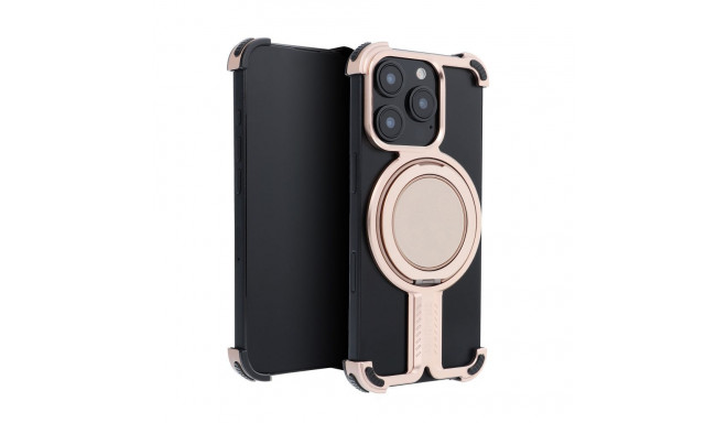 Case TITANIUM Bracket compatible with MagSafe for IPHONE 15 PRO MAX desert gold