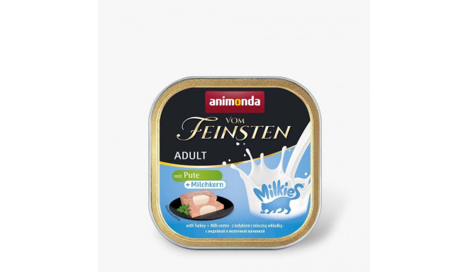 ANIMONDA Vom Feinsten Adult Milkies with Turkey and Milky Filling - Wet Cat Food - 100g