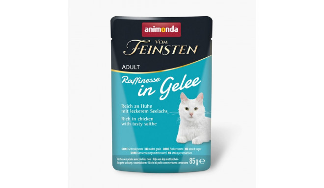 ANIMONDA Vom Feinsten Adult Raffinesse in Jelly rich in Chicken with Black Pollock - wet food for ca