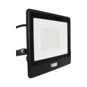 Projektor LED V-TAC 50W SAMSUNG CHIP Czujnik Ruchu Czarny Przewód 1M VT-158S-1 6400K 4000lm 5 Lat Gw