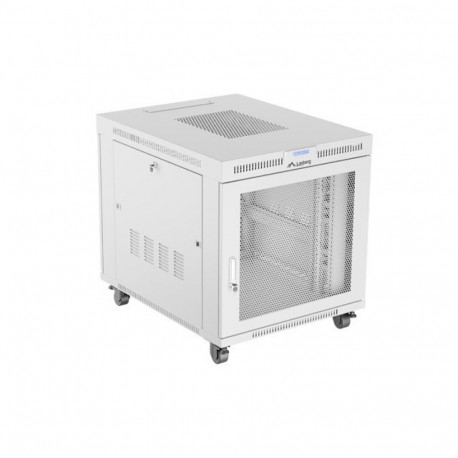 põrandal seisev 19" 15U 800x1000 hall perforeeritud LCD uksega rack-kapp Lanberg (flat pack)