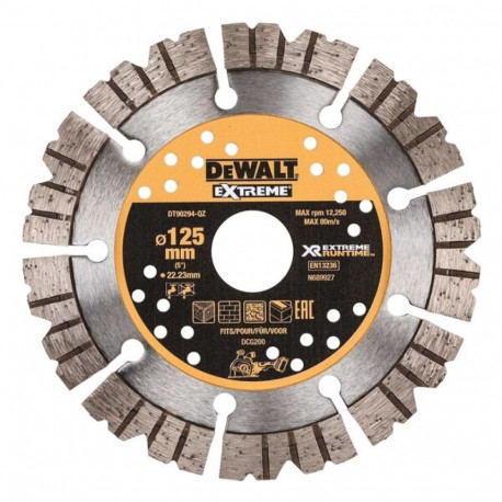 DeWALT 125X22MM EXTREME RUNTIME DIAMOND WHEEL