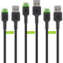 Green Cell USB-A - USB-C USB Cable 1.2 m Black (KABGCSET02)