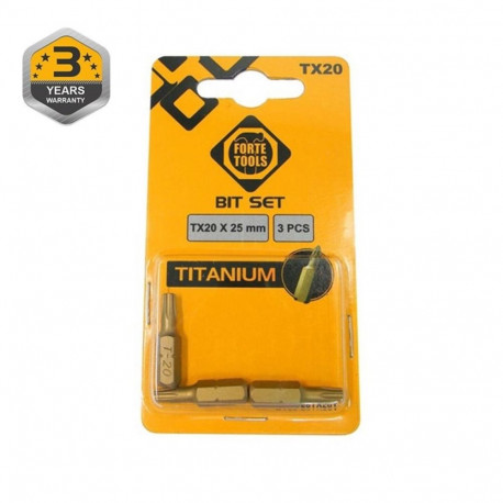 titaanist kruvikeeraja ots TX20x25mm 3 tk