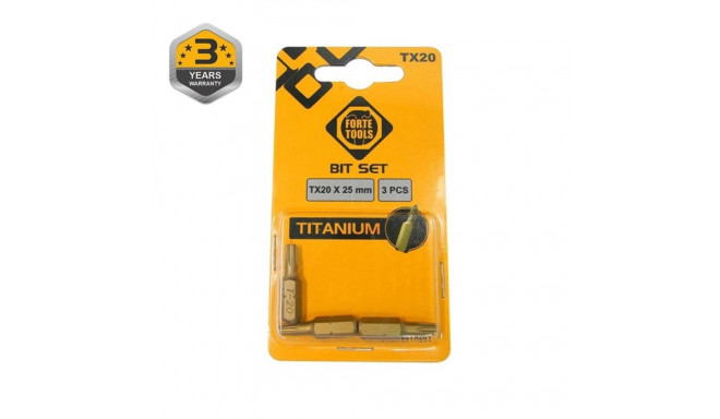titaanist kruvikeeraja ots TX20x25mm 3 tk
