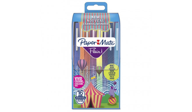 1x16 Paper Mate Flair Felt Tip Pen Carnival Wonder M