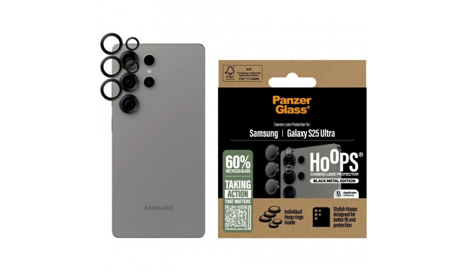 PanzerGlass Hoops Lens Protector Tempered Glass for Samsung Galaxy S25 Ultra Black