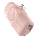 Wozinsky WF16-YLS 5000mAh 15W Lightning Mini Power Bank with Built-in USB-C Cable and Apple Watch Ch