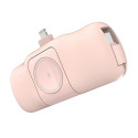 Wozinsky WF16-YLS 5000mAh 15W Lightning Mini Power Bank with Built-in USB-C Cable and Apple Watch Ch