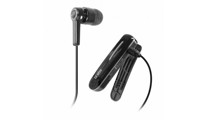 SBS TECLIPHEADSETBTK Wireless Earphone with Clip - Black