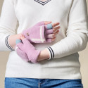 Women's/children's winter telephone gloves - pink