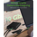 "ICY BOX IB-2817MCL-C31 Externes USB-C 3.2 Gehäuse für 2x M.2 NVMe SSD mit Klonfunktion"