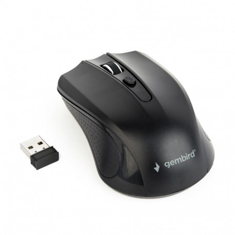 Wireless Mouse - Gembird Musw-4b-04 Ambidextrous Rf Optical 1600 Dpi,