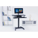 Electric Height Adjustable Desk - Maclean MC-835 72-122cm Black