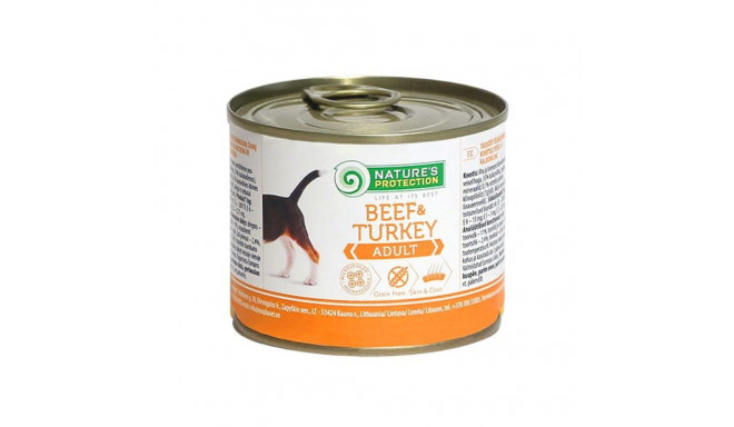 Wet Dog Food - Nature's Protection Adult Beef and Turkey 200g