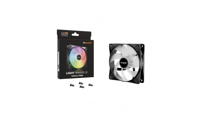 Computer Case Fan - be quiet! LIGHT WINGS LX 120mm PWM Multi Black