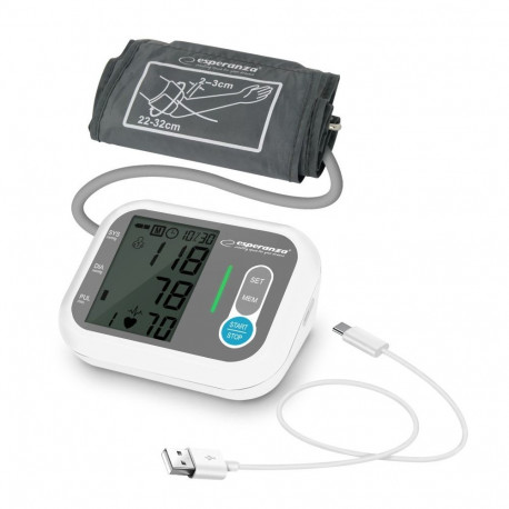 Blood Pressure Monitor - Esperanza ECB005 Semi-Automatic White
