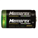 MEMOREX RECHARGEABLE 4000mAh R14/C x 2 BL Ready NiMH A0048