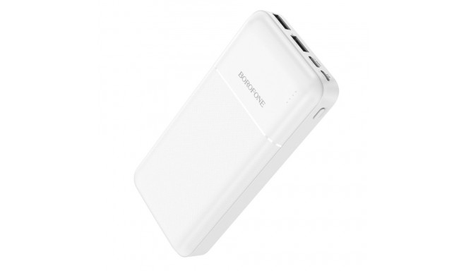 Borofone BJ16A Cube akupank 20000 mAh | 2 x USB valge