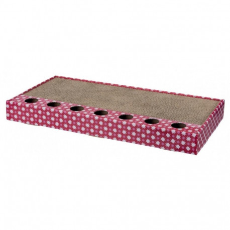 Nail sharpener : Trixie Scratching cardboard with toys, 48 × 25 cm, pink