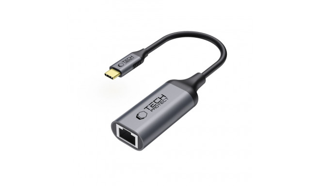 TECH-PROTECT ULTRABOOST ADAPTER TYPE-C TO ETHERNET RJ45 1000MBPS BLACK
