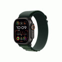 Apple Watch Ultra 2 GPS + Cellular 49mm Titanium Black Case with Dark Green Alpine Loop Large EU MX4