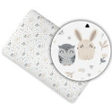 Ankras bed sheet with elastic band 120x60 rabbit owl