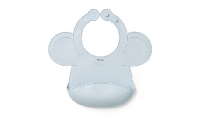 Babyono silicone bib with adjustable lock blue 1639/01