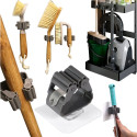 Wall-mounted broom mop holder self-adhesive RC-K-1152 gray