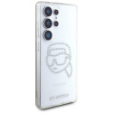 KARL LAGERFELD case for SAMSUNG S25 Ultra KLHCS25LHKHDCELT (IML Rhinestones K Head) transparent