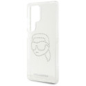 KARL LAGERFELD case for SAMSUNG S25 Ultra KLHCS25LHKHDCELT (IML Rhinestones K Head) transparent
