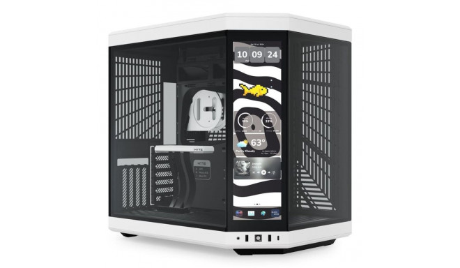 HYTE Y70 Touch midi-tower must, valge